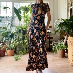 Asos qipao style floral dress